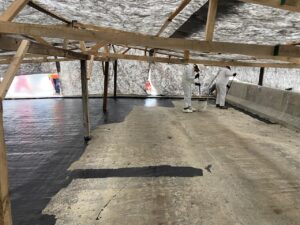 Instalación membrana asfáltica  - Puente Las Toninas, Puerto Montt