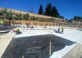 Inicio Impermeabilización fundación - Colegio Concepción Hualquí.